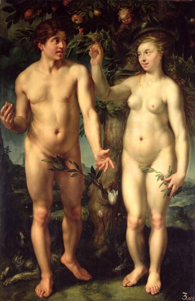 Adam et Ève, 1608 - Hendrik Goltzius